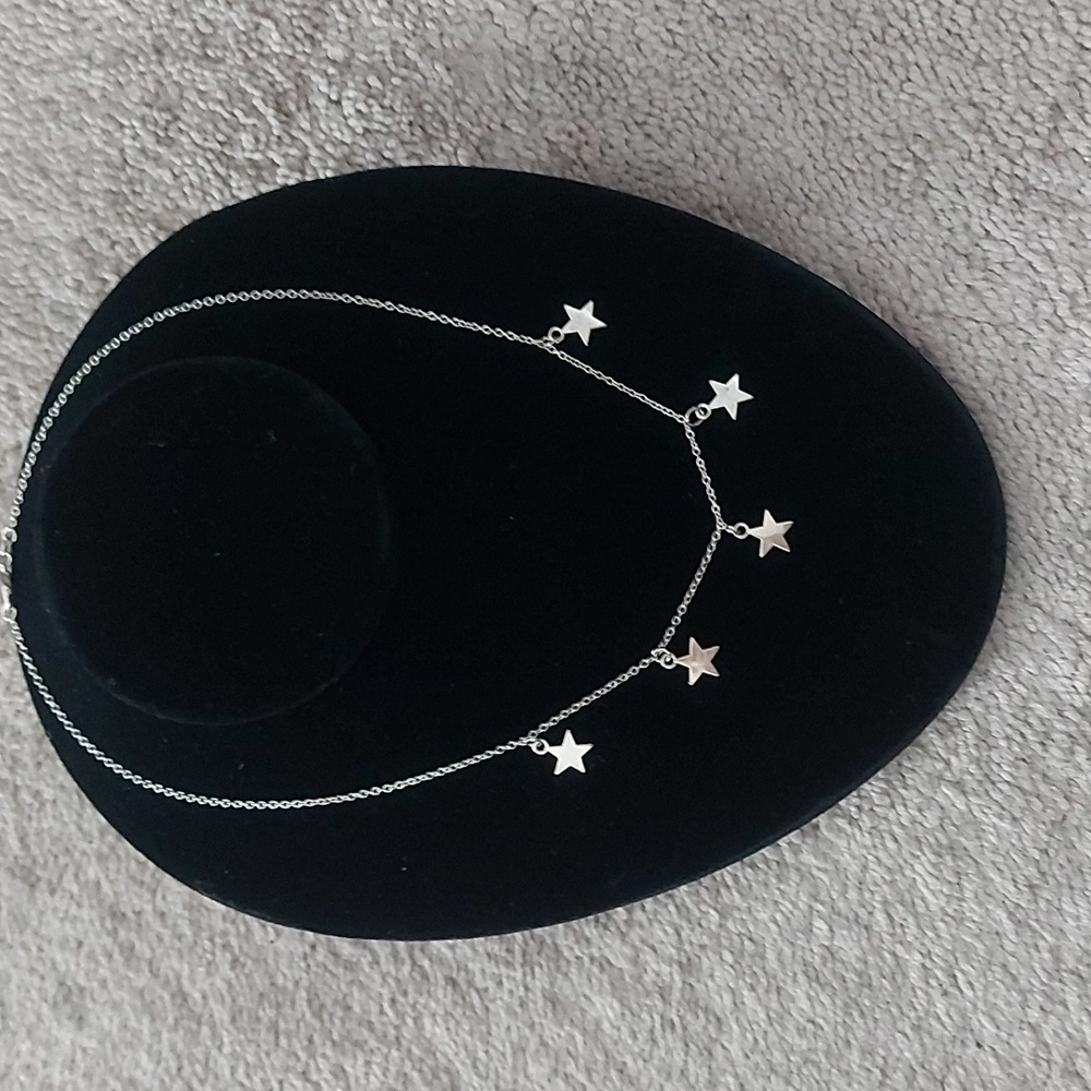 Sterling silver star necklace